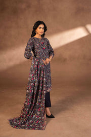 Nishat Winter Printed Khaddar Unstitched 3Pc Suit - 42306486