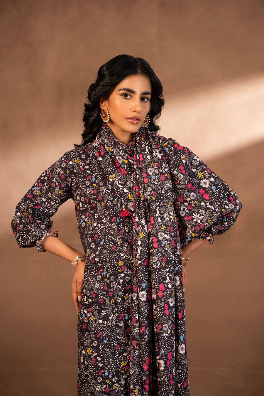 Nishat Winter Printed Khaddar Unstitched 3Pc Suit - 42306486