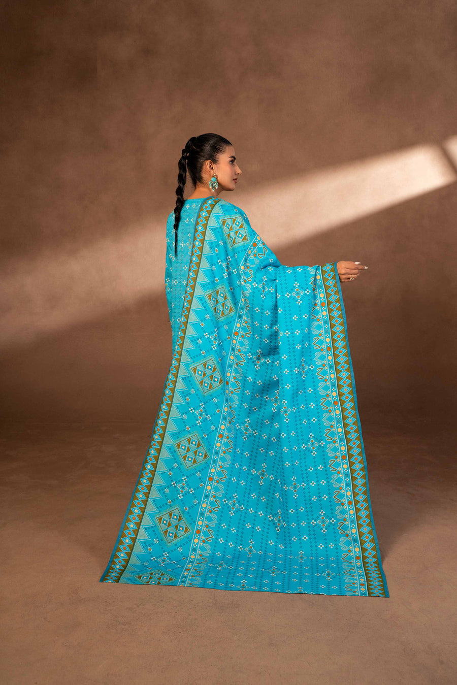 Nishat Winter Printed Khaddar Unstitched 3Pc Suit - 42306491