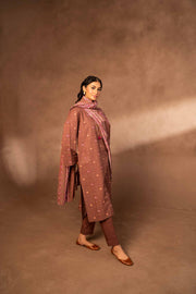 Nishat Winter Printed Khaddar Unstitched 3Pc Suit - 42306493