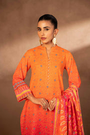 Nishat Winter Printed Khaddar Unstitched 3Pc Suit - 42306495