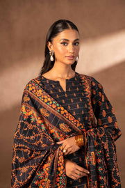 Nishat Winter Printed Khaddar Unstitched 3Pc Suit - 42306496