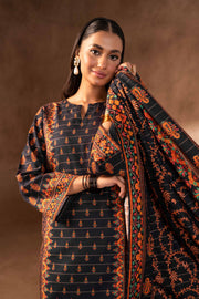 Nishat Winter Printed Khaddar Unstitched 3Pc Suit - 42306496