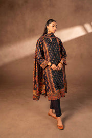 Nishat Winter Printed Khaddar Unstitched 3Pc Suit - 42306496