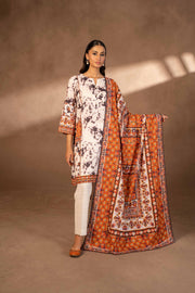 Nishat Winter Printed Khaddar Unstitched 3Pc Suit - 42306497