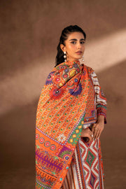 Nishat Winter Printed Khaddar Unstitched 3Pc Suit - 42306498