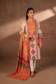 Nishat Winter Printed Khaddar Unstitched 3Pc Suit - 42306498