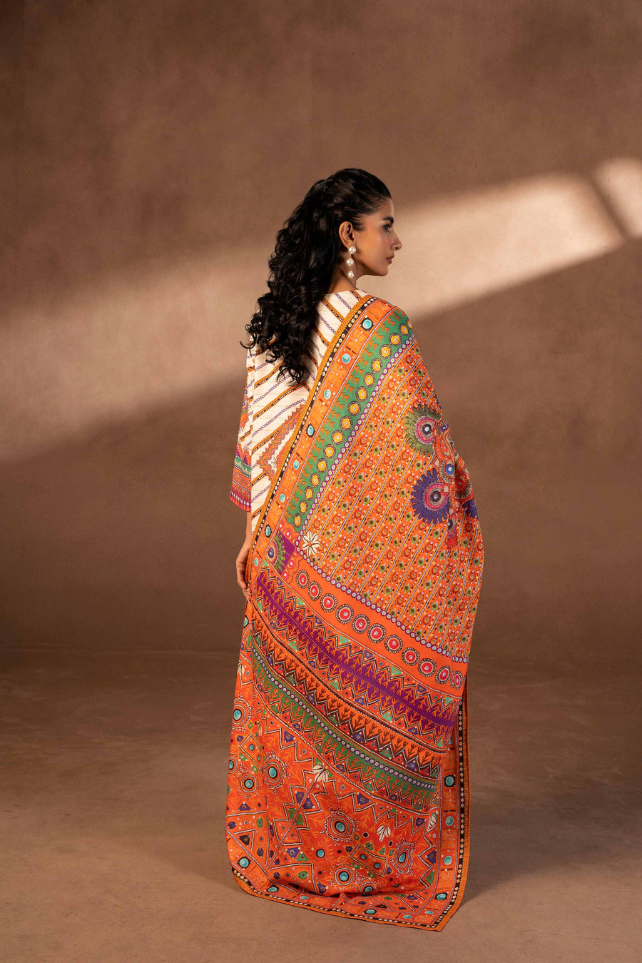 Nishat Winter Printed Khaddar Unstitched 3Pc Suit - 42306498