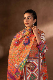 Nishat Winter Printed Khaddar Unstitched 3Pc Suit - 42306498