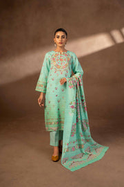 Nishat Winter Printed Khaddar Unstitched 3Pc Suit - 42306502