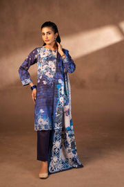 Nishat Winter Printed Khaddar Unstitched 3Pc Suit - 42306504