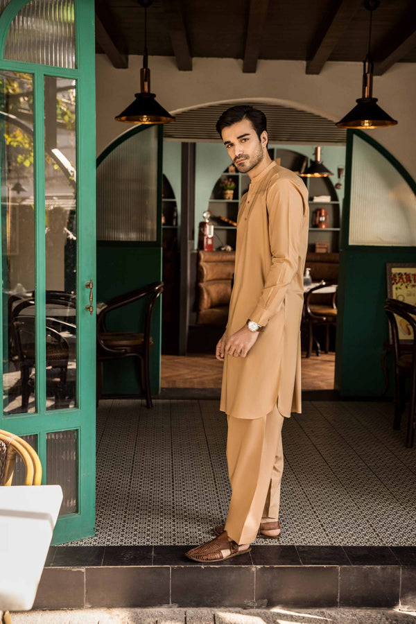 Naqsh by Nishat Men's Unstitched Maple Fabric 2Pc Suit - 42307040