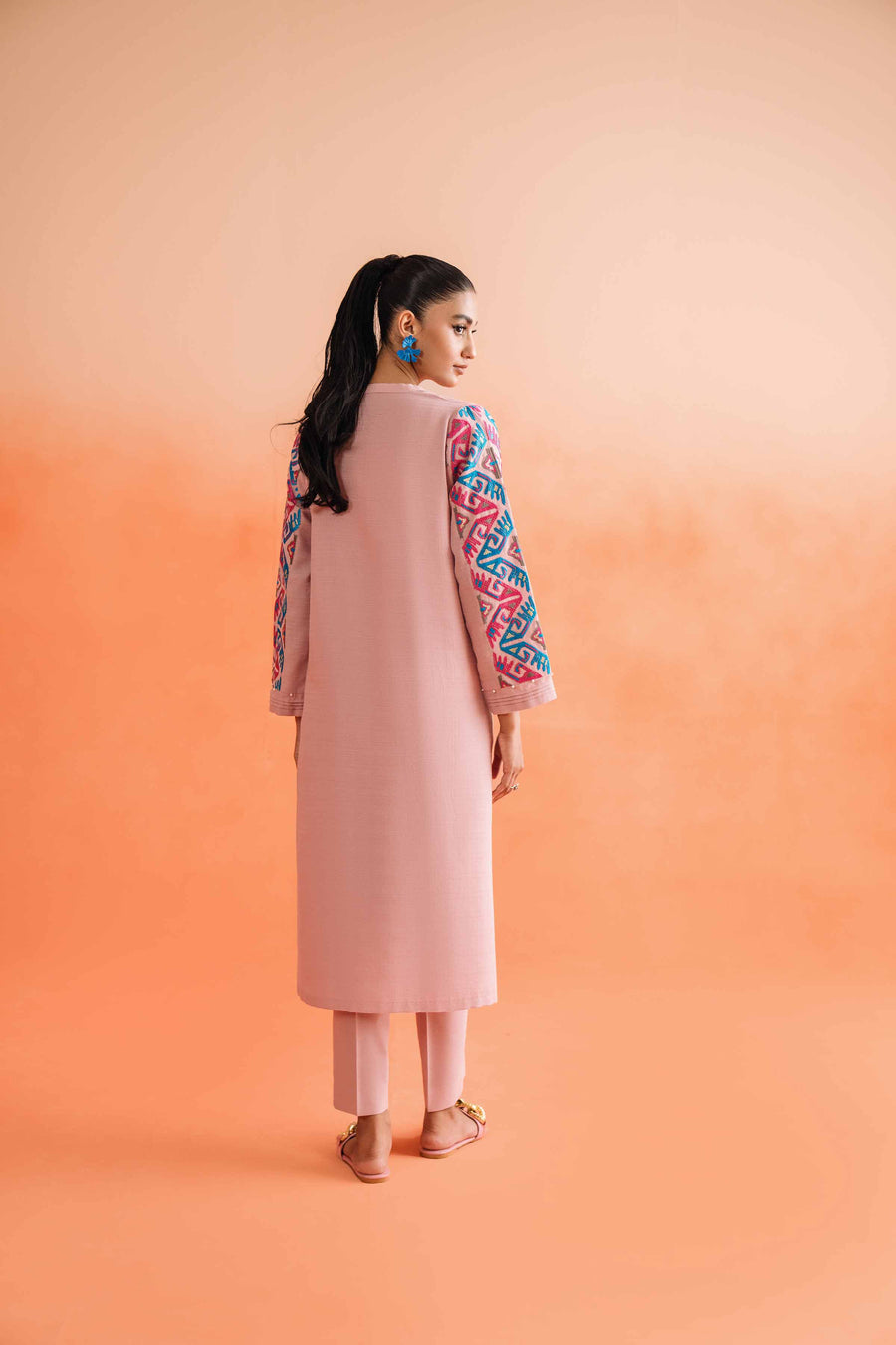 Nishat Spring it on Dyed Embroidered Unstitched 2Pc Suit - 42401003