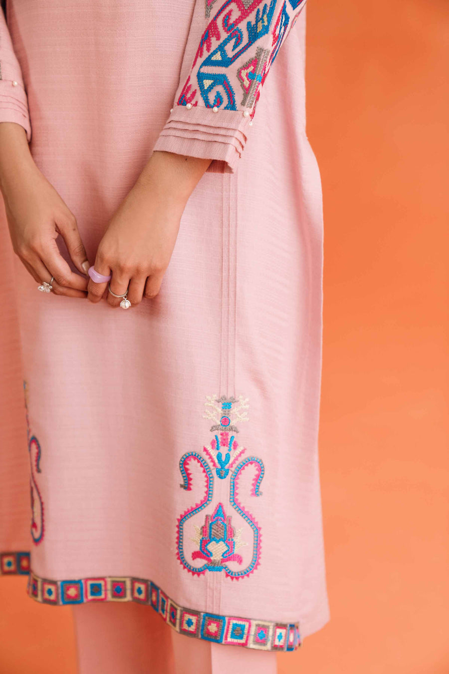 Nishat Spring it on Dyed Embroidered Unstitched 2Pc Suit - 42401003
