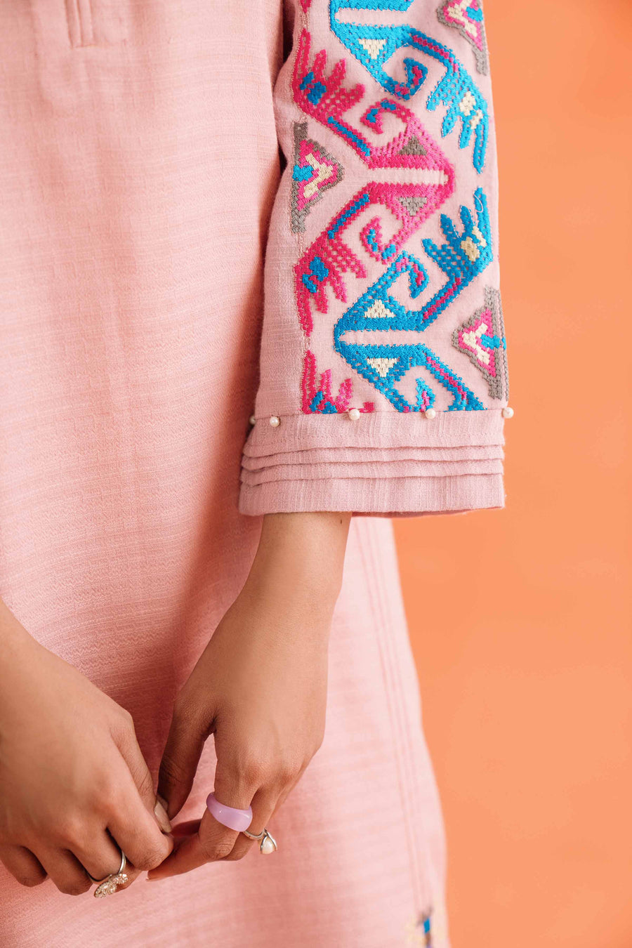 Nishat Spring it on Dyed Embroidered Unstitched 2Pc Suit - 42401003