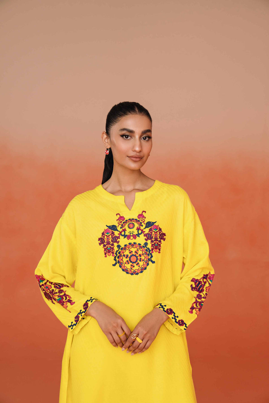 Nishat Spring it on Dyed Embroidered Unstitched 2Pc Suit - 42401005