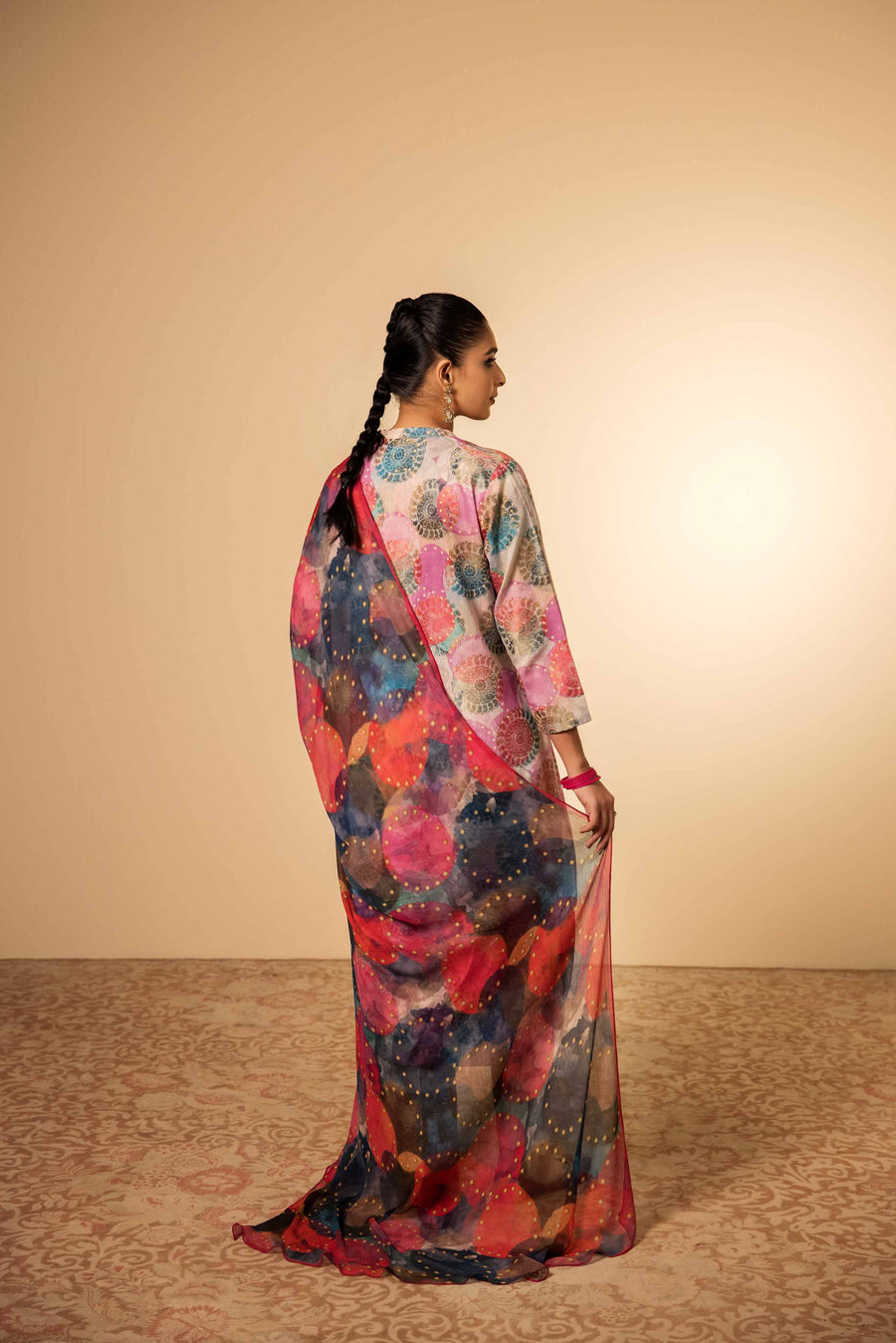 Nishat Spring it on Embroidered Jacquard Unstitched 3Pc Suit - 42401018