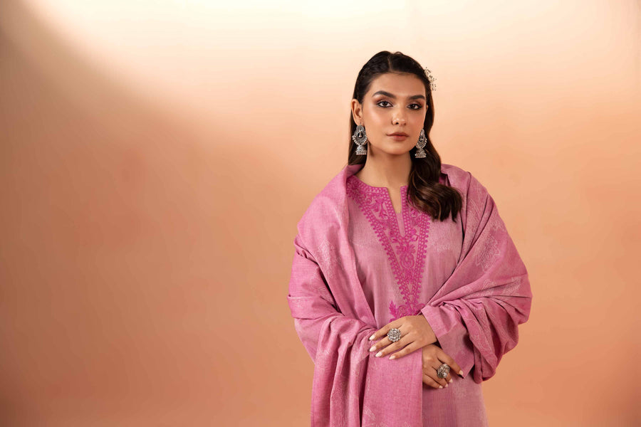 Nishat Spring it on Embroidered Jacquard Unstitched 3Pc Suit - 42401023