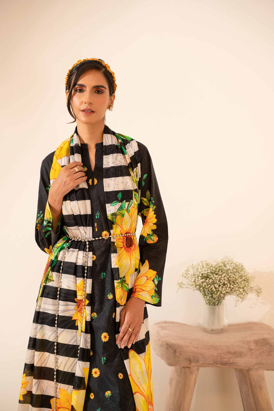 Nishat Summer Unstitched Embroidered Lawn 3Pc Suit - 42401047
