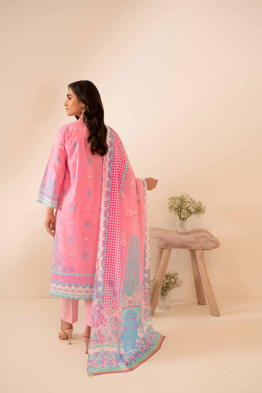 Nishat Summer Unstitched Printed Lawn 3Pc Suit - 42401049