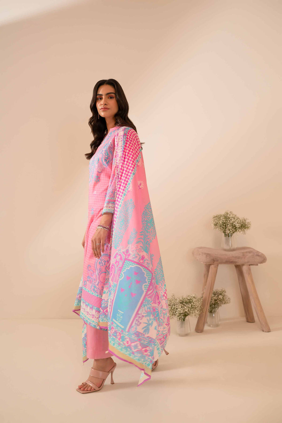 Nishat Summer Unstitched Printed Lawn 3Pc Suit - 42401049
