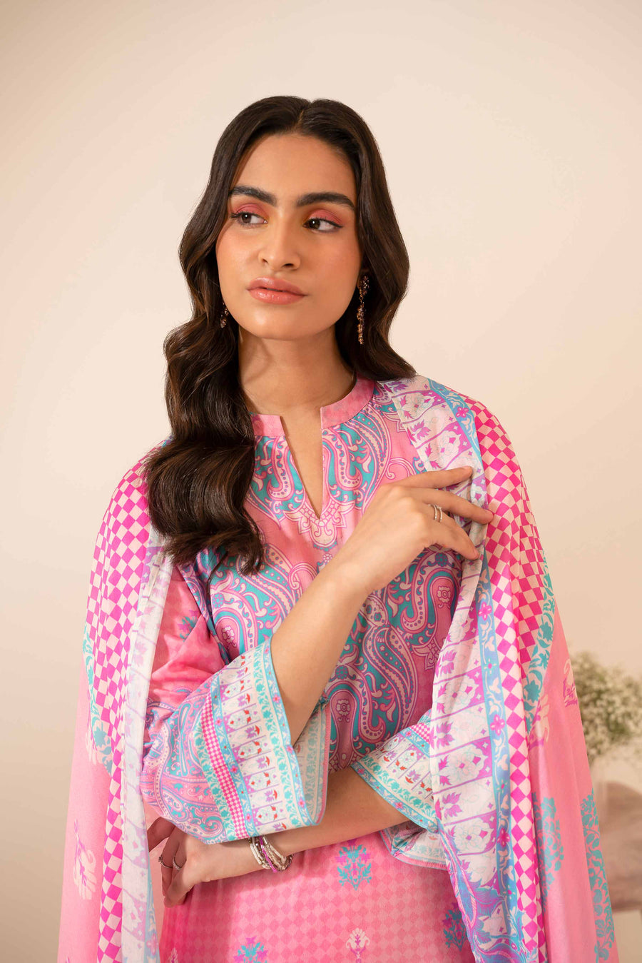 Nishat Summer Unstitched Printed Lawn 3Pc Suit - 42401049