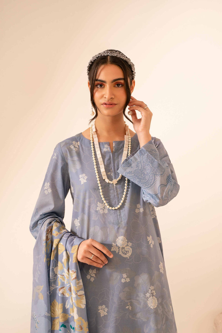 Nishat Summer Unstitched Printed Lawn 3Pc Suit - 42401050