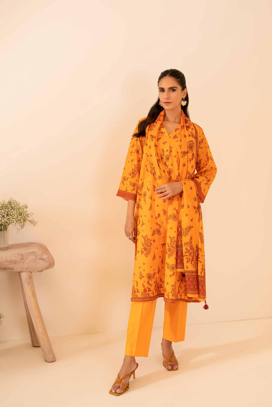 Nishat Summer Unstitched Printed Lawn 3Pc Suit - 42401052