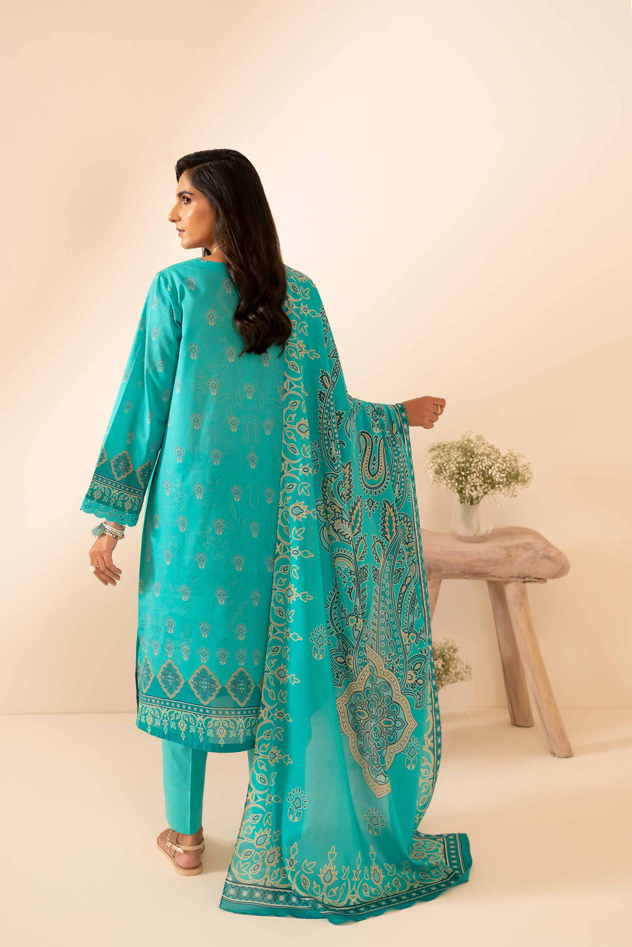 Nishat Summer Unstitched Printed Lawn 3Pc Suit - 42401053