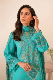 Nishat Summer Unstitched Printed Lawn 3Pc Suit - 42401053