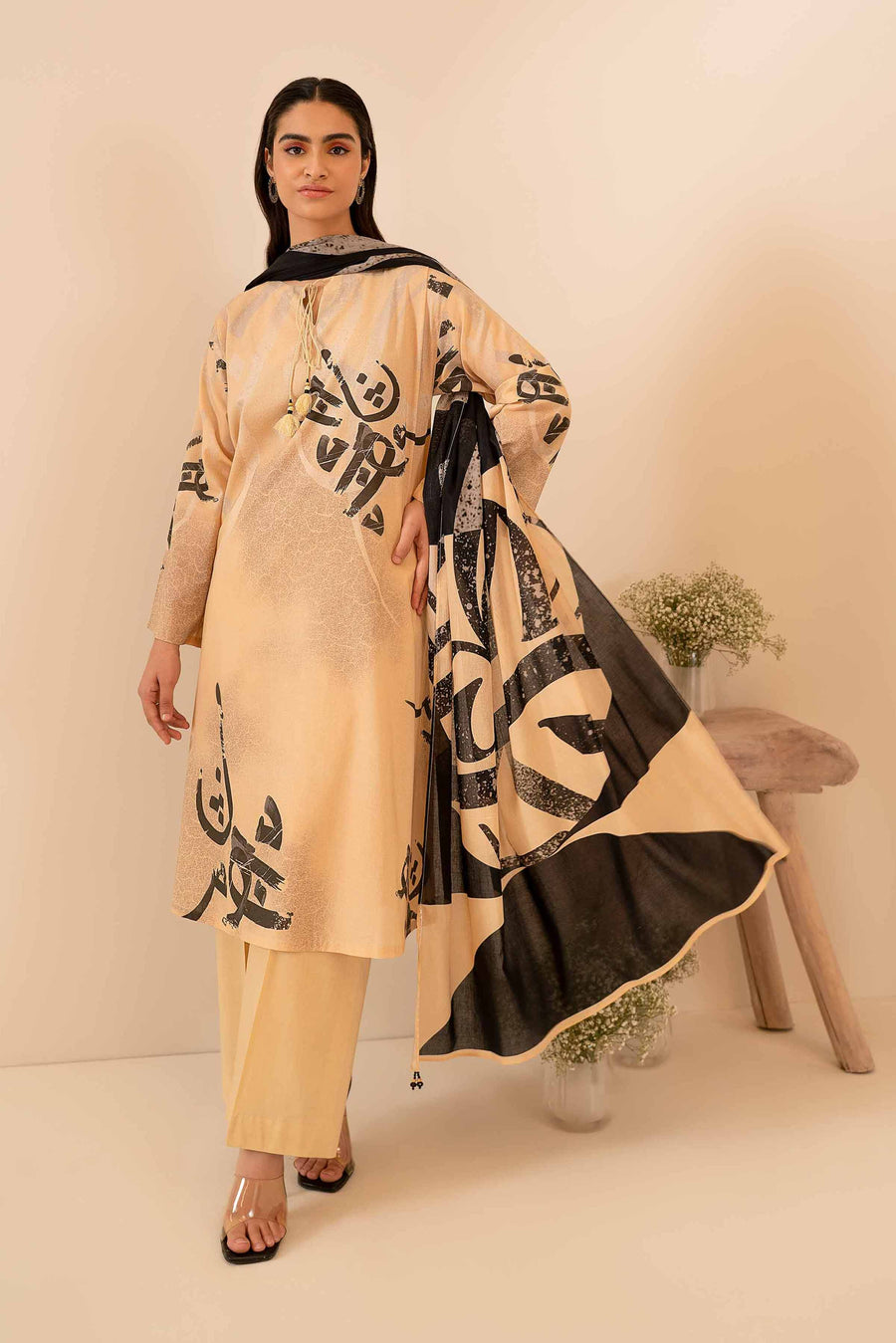 Nishat Summer Unstitched Printed Lawn 3Pc Suit - 42401056