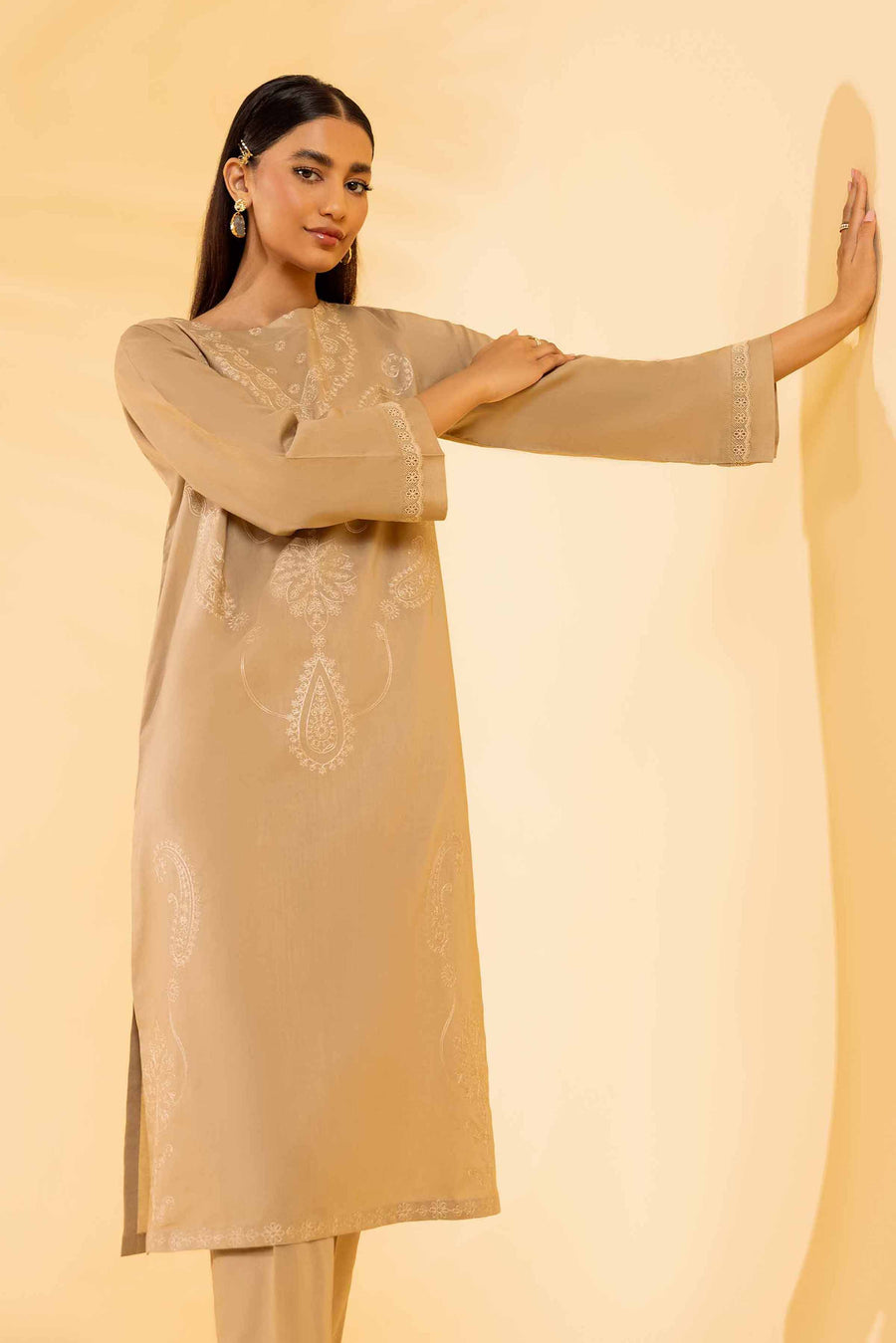 Nishat Summer Unstitched Embroidered Cambric 2Pc Suit - 42401061