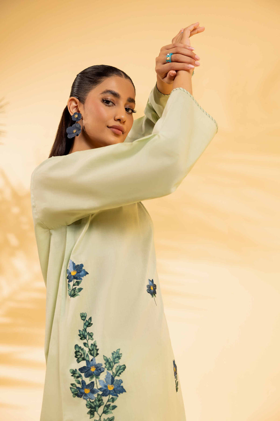 Nishat Summer Unstitched Embroidered Cambric 2Pc Suit - 42401062