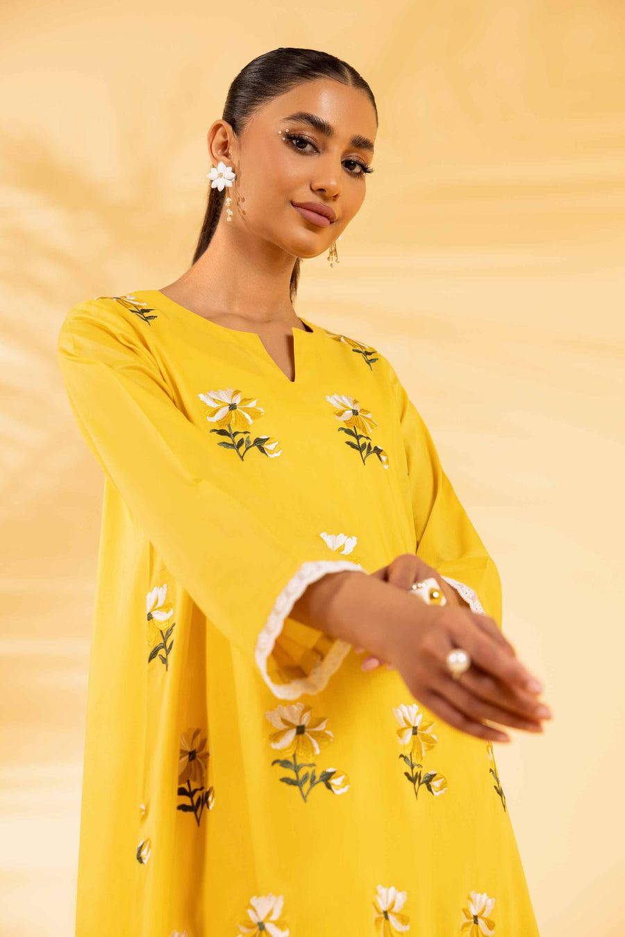 Nishat Summer Unstitched Embroidered Cambric 2Pc Suit - 42401063