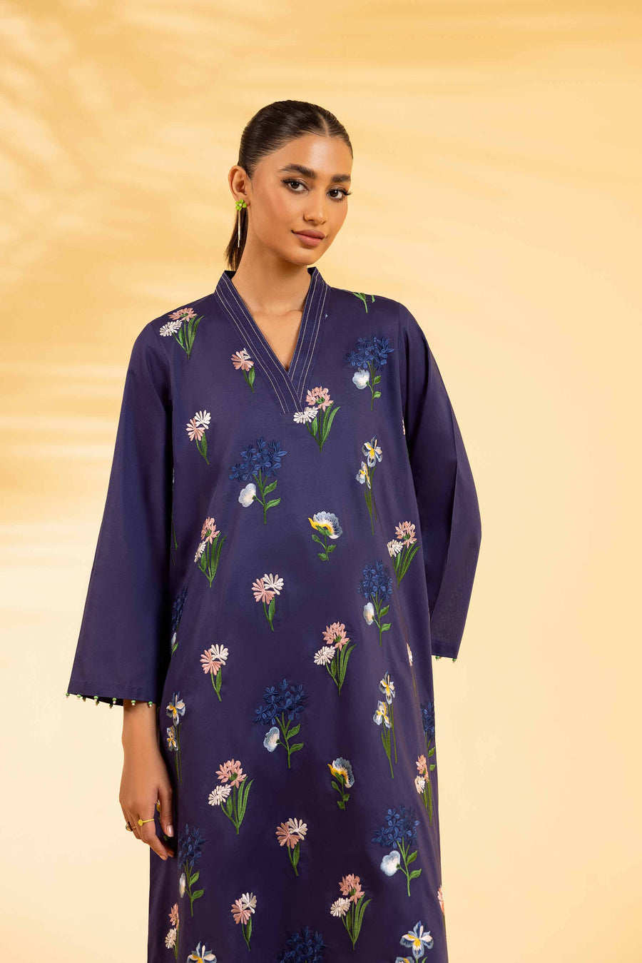 Nishat Summer Unstitched Embroidered Cambric 2Pc Suit - 42401064