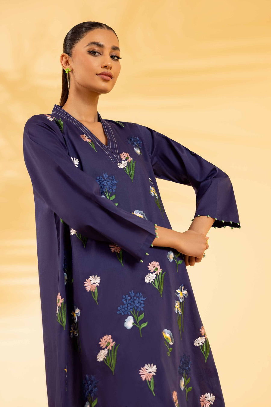 Nishat Summer Unstitched Embroidered Cambric 2Pc Suit - 42401064