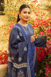 Nishat Summer Unstitched Embroidered Cambric 3Pc Suit - 42401079