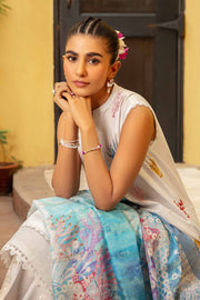 Nishat Summer Unstitched Embroidered Cambric 3Pc Suit - 42401080