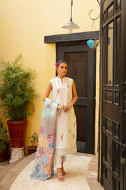 Nishat Summer Unstitched Embroidered Cambric 3Pc Suit - 42401080