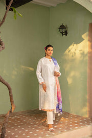 Nishat Summer Unstitched Embroidered Cambric 3Pc Suit - 42401083