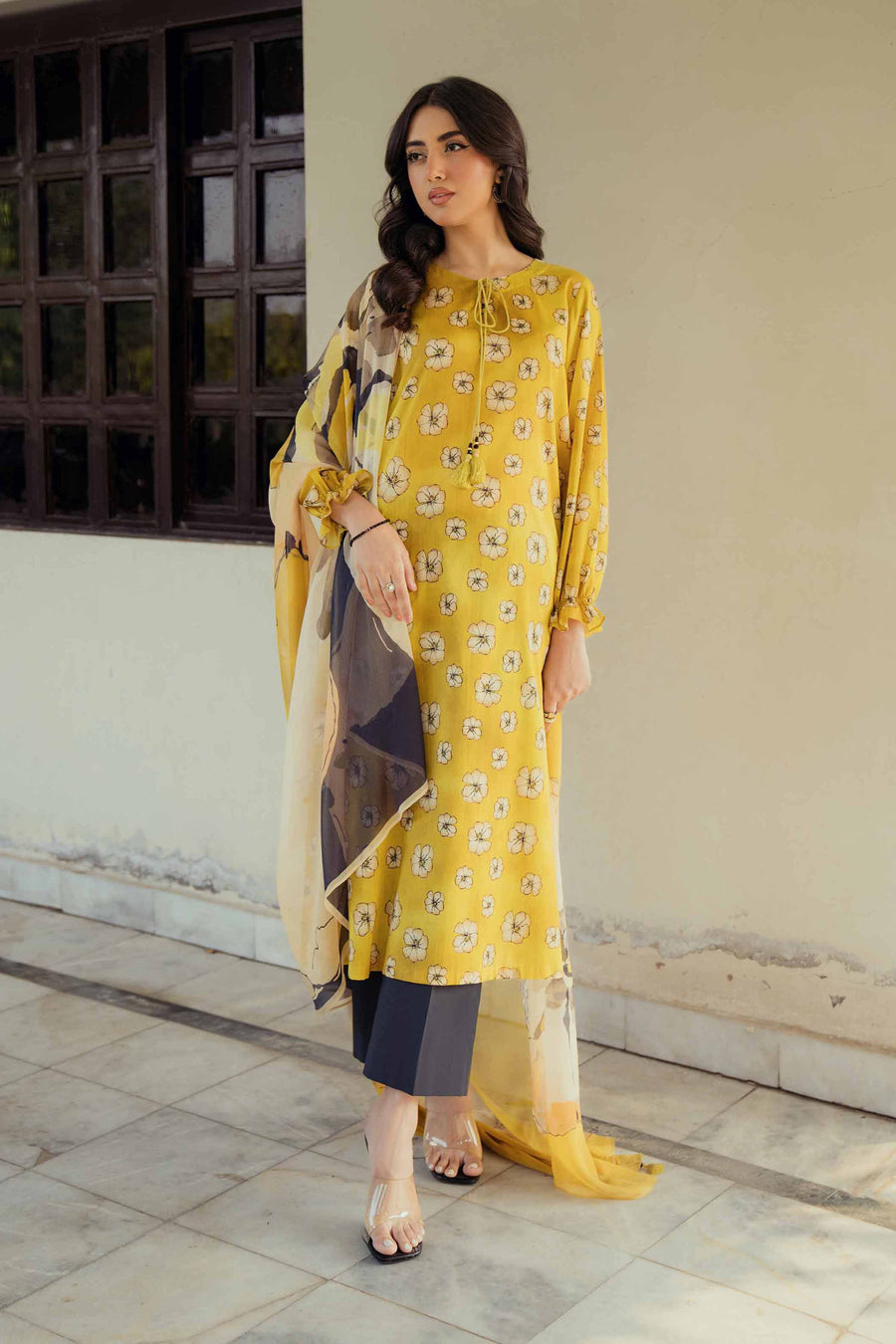 Nishat Summer Unstitched Printed Lawn 2Pc Suit - 42401092