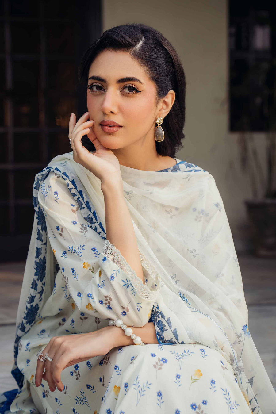 Nishat Summer Unstitched Printed Lawn 2Pc Suit - 42401093