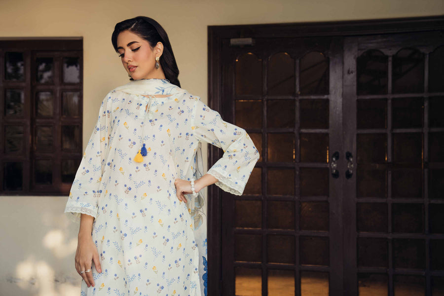 Nishat Summer Unstitched Printed Lawn 2Pc Suit - 42401093