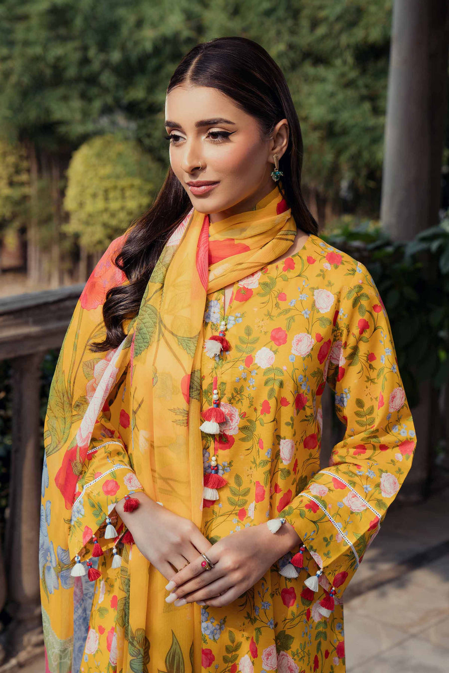 Nishat Summer Unstitched Printed Lawn 2Pc Suit - 42401095