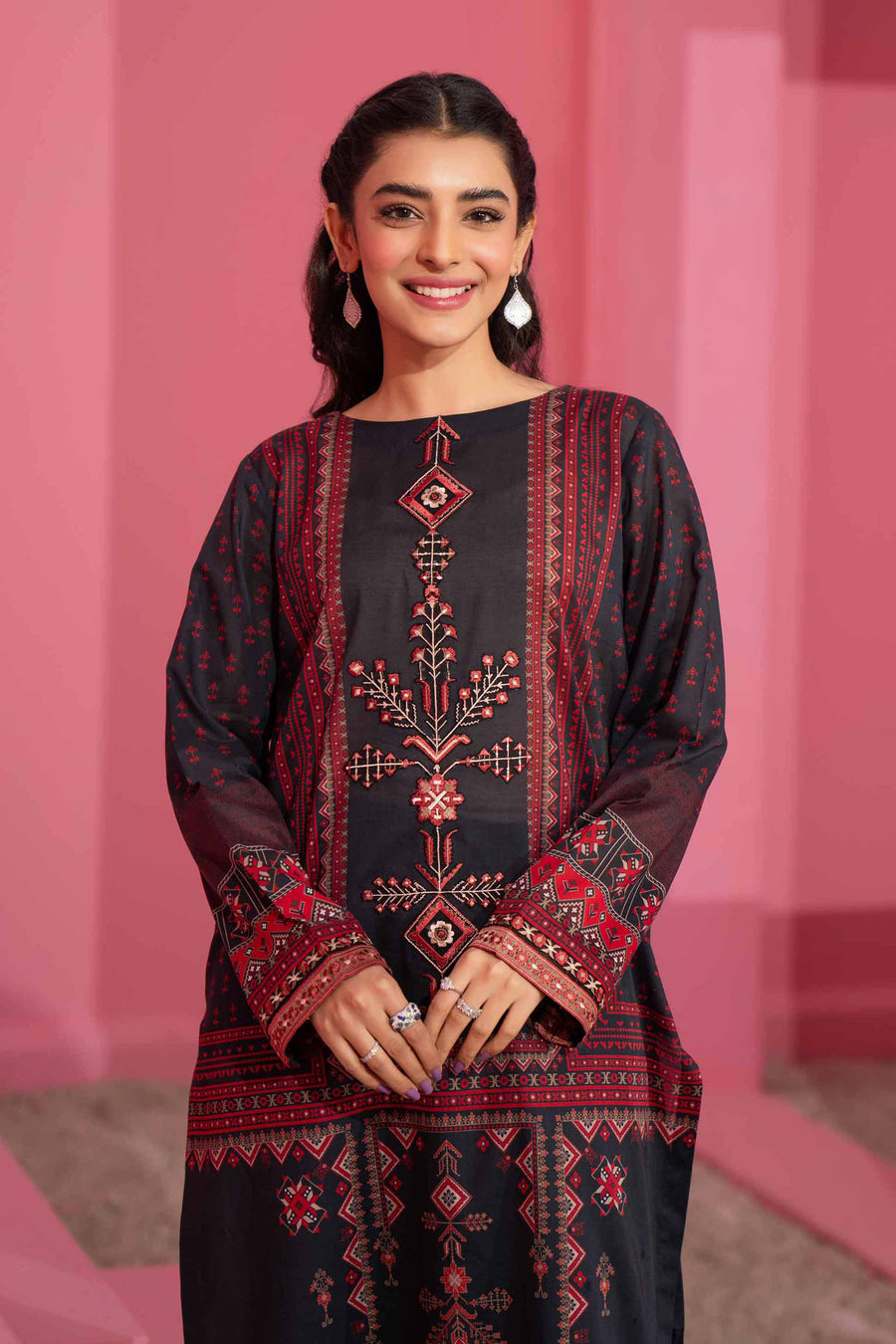 Nishat Summer Unstitched Embroidered Lawn 2Pc Suit - 42401101