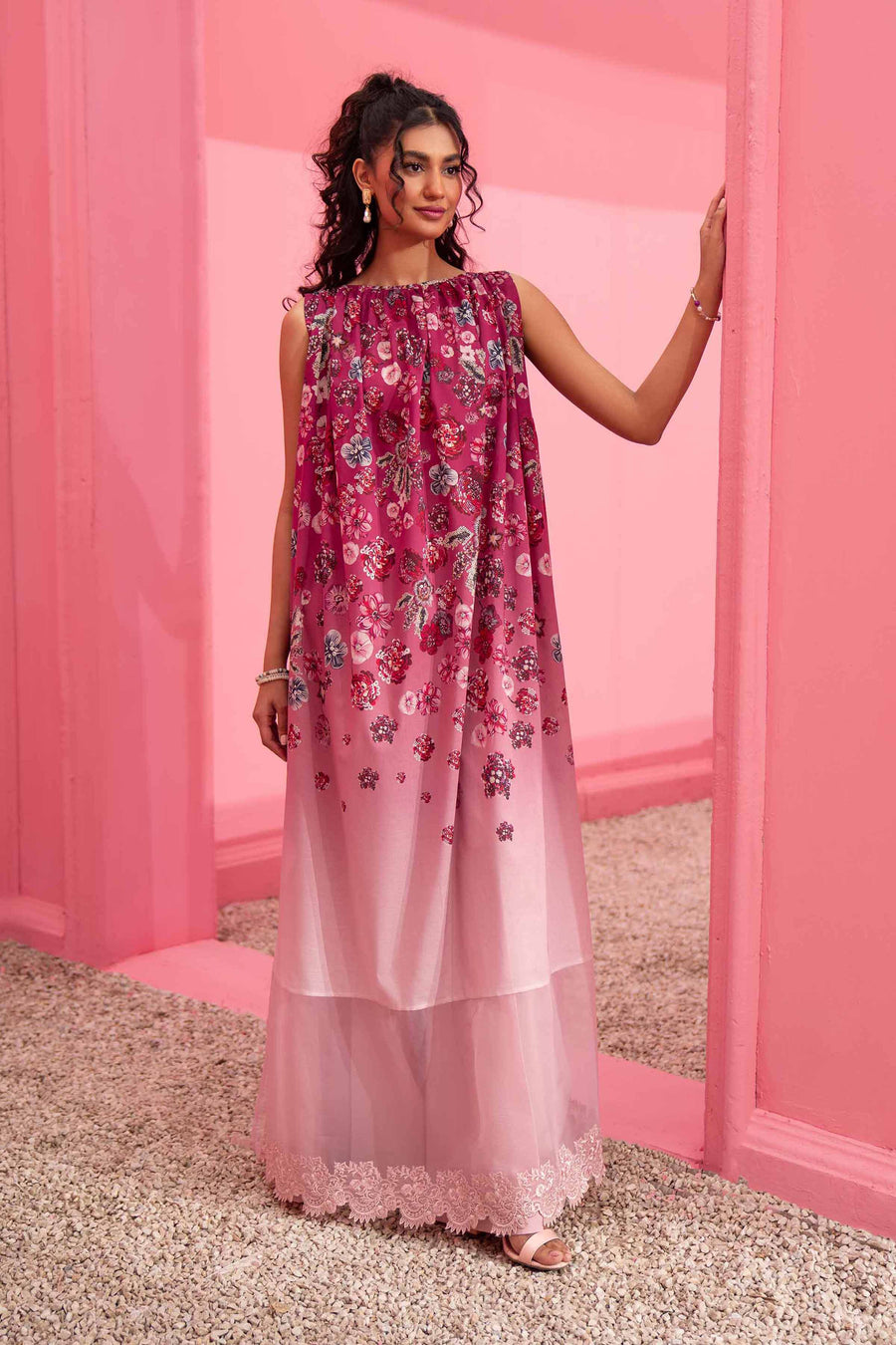 Nishat Summer Unstitched Embroidered Lawn 2Pc Suit - 42401102