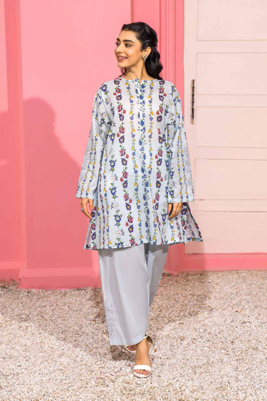 Nishat Summer Unstitched Embroidered Lawn 2Pc Suit - 42401103