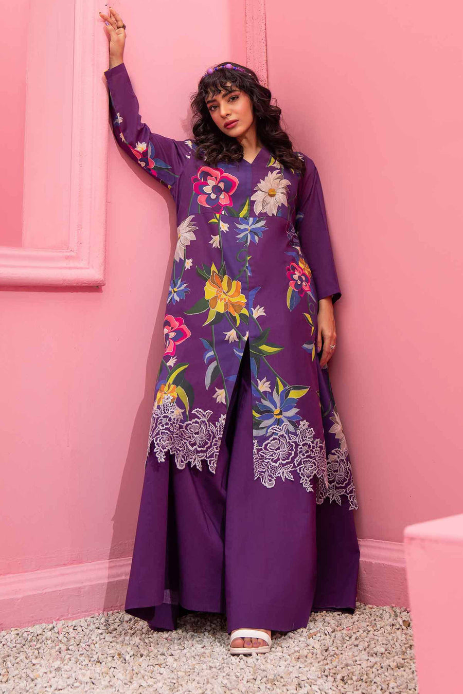 Nishat Summer Unstitched Embroidered Lawn 2Pc Suit - 42401104