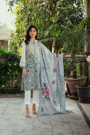 Nishat Summer Unstitched Printed Lawn 2Pc Suit - 42401107