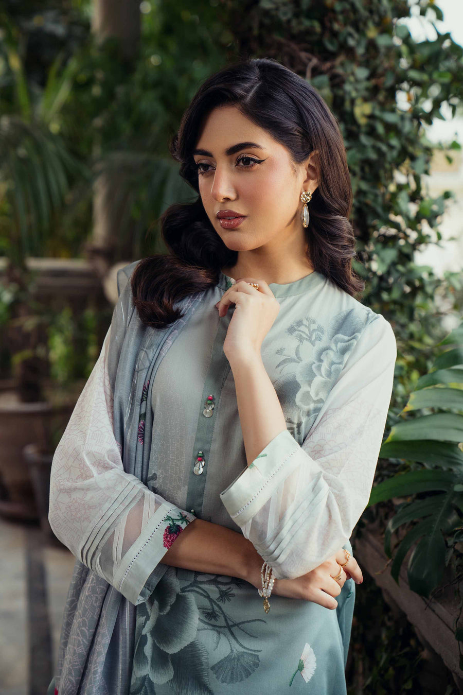 Nishat Summer Unstitched Printed Lawn 2Pc Suit - 42401107